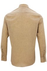 Erkek Camel Rengi %100 Pamuklu Klasik Kesim  Erkek Gömlek