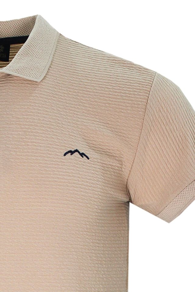 Varetta Taba Pamuklu Kısa Kollu Polo Yaka T shirt