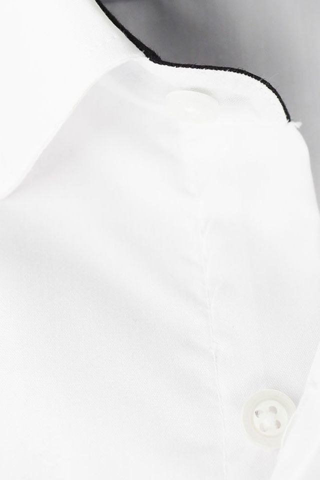 Erkek Beyaz Slim Fit Uzun Kol Gömlek