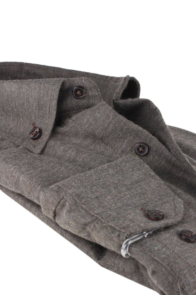 Varetta Erkek Kahverengi Kışlık Geniş Kesim Cepli Gömlek