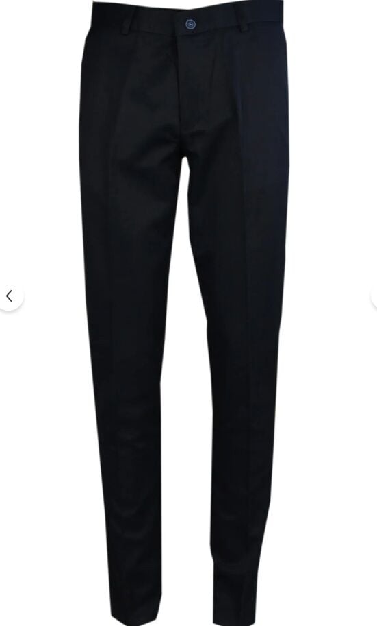 Varetta Erkek  Lacivert Klasik Kesim Armürlü Keten Pantolon