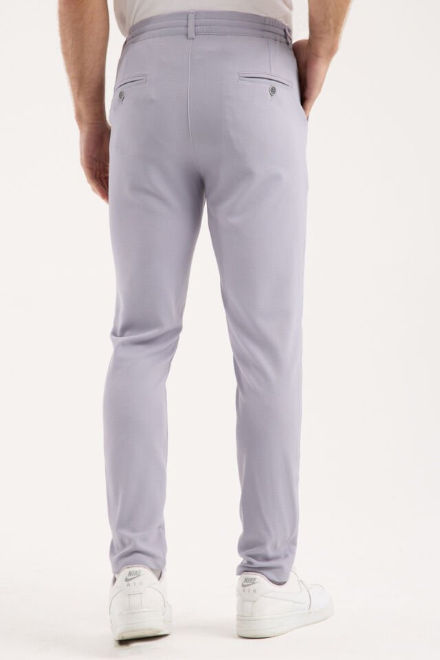 Varetta Erkek Yazlık Leylak Gri Jogger Pantolon – Lastikli Bel, Likralı, Regular Fit