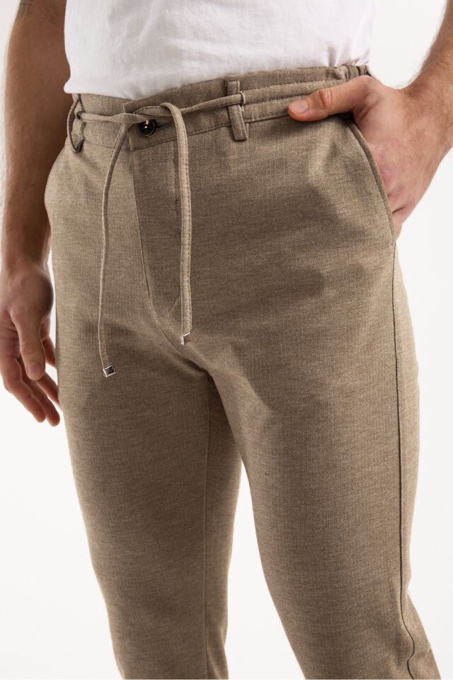 Varetta Viking Jogger Açık Kahverengi Kışlık Likralı 4 Cepli Jogger Pantolon