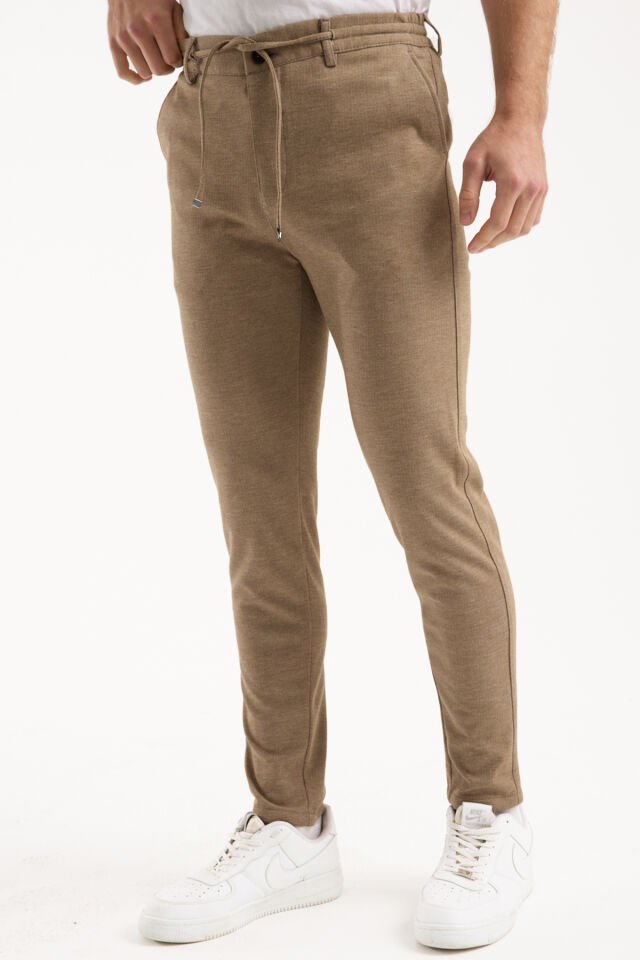 Varetta Viking Jogger Açık Kahverengi Kışlık Likralı 4 Cepli Jogger Pantolon