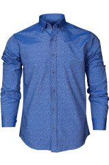 Varetta Erkek Slim Fit Mavi Uzun Kollu Gömlek