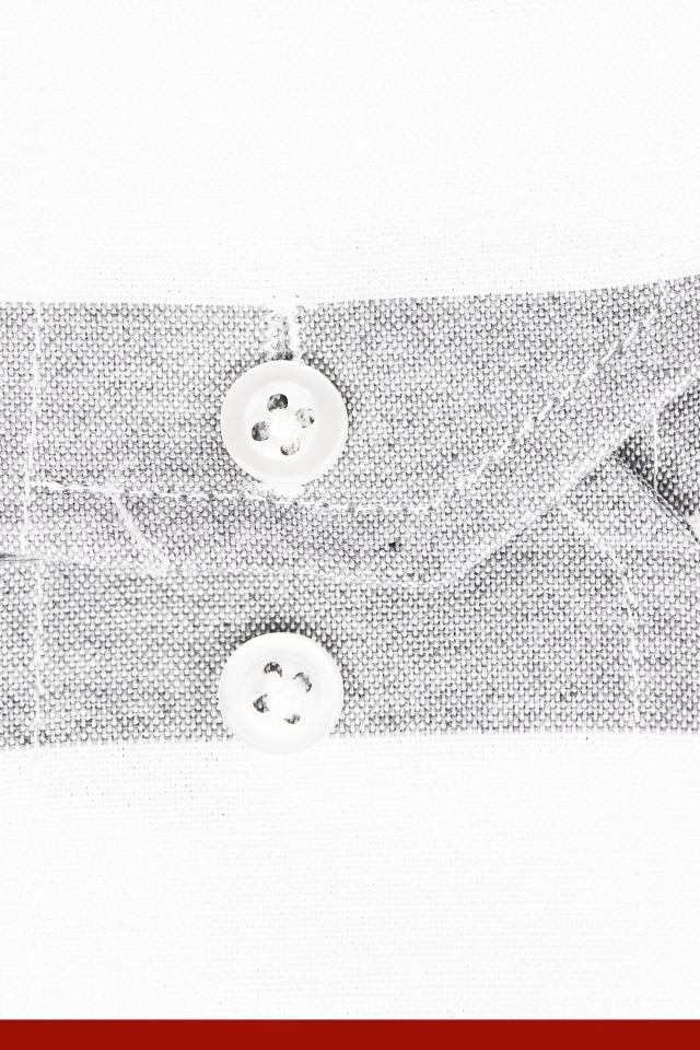 Varetta Erkek Gri Çizgili Uzun Kollu Klasik Kesim Gömlek