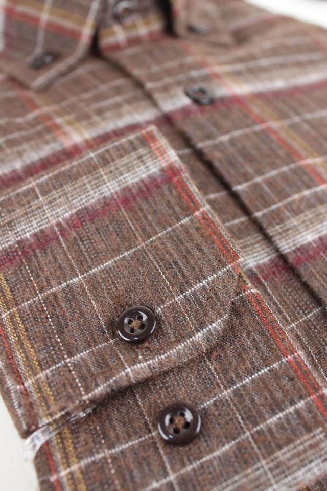 Varetta Erkek Kahverengi Kareli Klasik Kesim Kışlık Gömlek