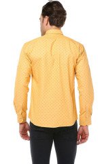Varetta Erkek Sarı Slim Fit  Uzun Kollu Gömlek