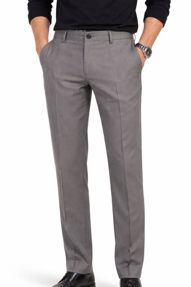 Varetta Erkek Gri Klasik Keten Armüllü Pantolon