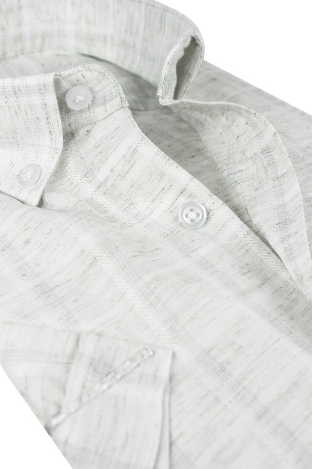 Varetta Erkek Yeşil Kısa Kollu Cepli Geniş Kesim Pamuklu Yazlık Kareli Gömlek